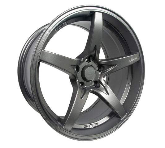 Stage Wheels Monroe 18x9 +12mm 5x114.3 CB: 73.1 Color: Matte Gun Metal